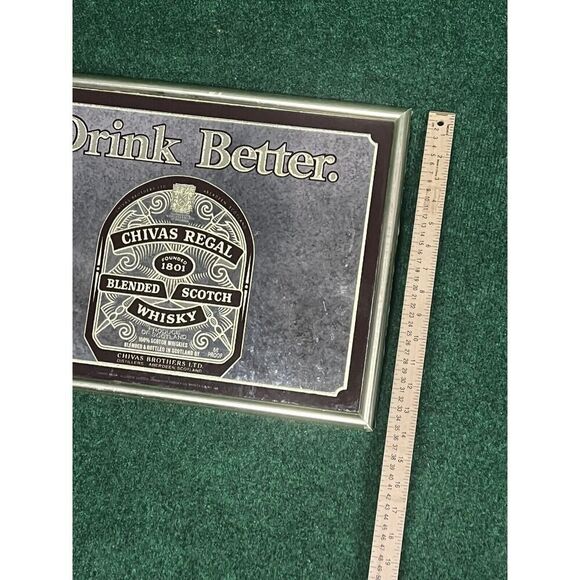Vintage Chivas Regal Blended Scotch Whiskey Bar Mirror - Man Cave - Scotland - Picture 2 of 4